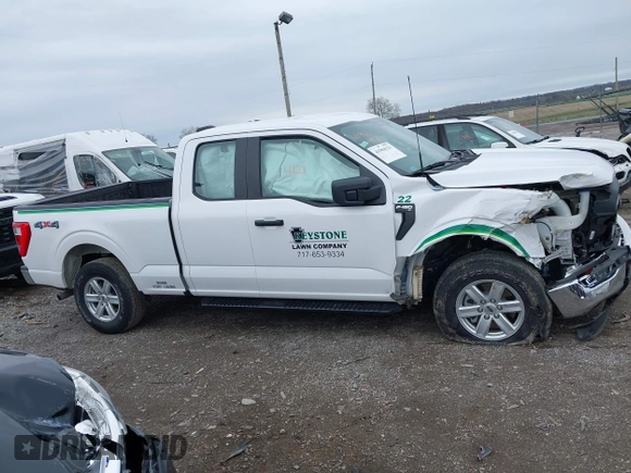 2021 Ford F-150 XL with VIN 1FTEX1EBXMKE25558, listed as a IAAI auction lot 41964121 with 31,488 mi miles and . Bid and sale history available at DreamBid. Image 13.