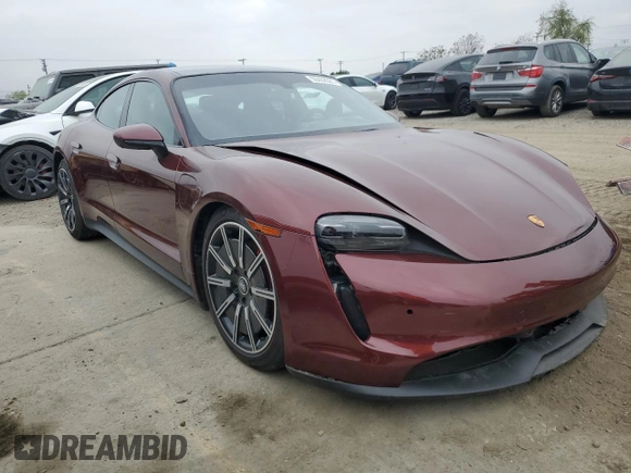 2022 Porsche Taycan 4S with VIN WP0AB2Y16NSA45160, listed as a Copart auction lot 55658565 with 30,165 mi miles and Salvage Title. Bid and sale history available at DreamBid. Image 4.