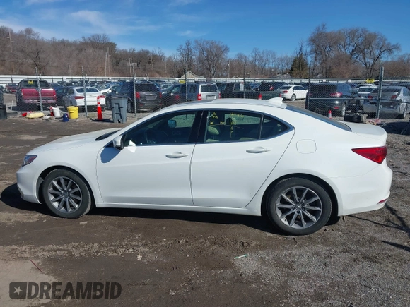 2018 Acura TLX w/Technology Pkg with VIN 19UUB1F59JA001116, listed as a IAAI auction lot 41747984 with 105,091 mi miles. Bid and sale history available at carsss.com. Image 14.