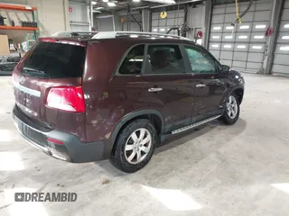 2012 Kia Sorento LX with VIN 5XYKTCA66CG264679, listed as a IAAI auction lot 41742682 with 161,781 mi miles. Bid and sale history available at carsss.com. Image 4.