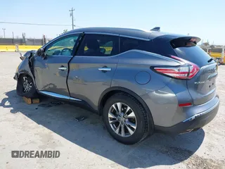 2017 Nissan Murano SL with VIN 5N1AZ2MH5HN202719, listed as a IAAI auction lot 42463161 with 83,692 mi miles and . Bid and sale history available at DreamBid. Image 3.