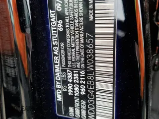 2020 Mercedes-Benz A 220 with VIN WDD3G4EB8LW038657, listed as a Copart auction lot 54268225 with 15,153 mi miles and Salvage title. Bid and sale history available at DreamBid. Image 12.