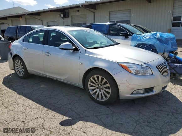 2011 Buick Regal CXL RL5 with VIN W04GT5GC2B1020387, listed as a Copart auction lot 50183145 with 115,491 mi miles and Salvage Title. Bid and sale history available at carsss.com. Image 4.