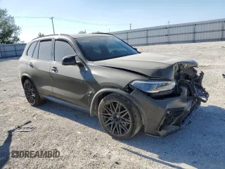 2020 BMW X5 M Competition with VIN 5YMJU0C07L9C91028, listed as a Copart auction lot 63031553 with 0 mi miles. Bid and sale history available at carsss.com. Image 4.