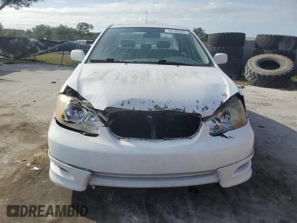 2008 Toyota Corolla CE with VIN 1NXBR32E58Z996548, listed as a Copart auction lot 54140345 with 157,157 mi miles and Salvage Title. Bid and sale history available at DreamBid. Image 5.