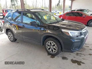 2021 Subaru Forester Premium with VIN JF2SKAFCXMH455165, listed as a IAAI auction lot 41980264 with 54,771 mi miles. Bid and sale history available at carsss.com. Image 1.