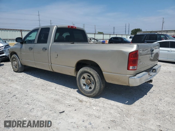 2005 Dodge Ram 2500 SLT with VIN 3D7KR28CX5G709973, listed as a Copart auction lot 66154464 with 405,524 mi miles and Clean Title. Bid and sale history available at carsss.com. Image 2.