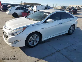 2013 Hyundai Sonata Hybrid with VIN KMHEC4A4XDA090310, listed as a Copart auction lot 41877255 with 167,329 mi miles and Salvage Title. Bid and sale history available at carsss.com. Image 1.
