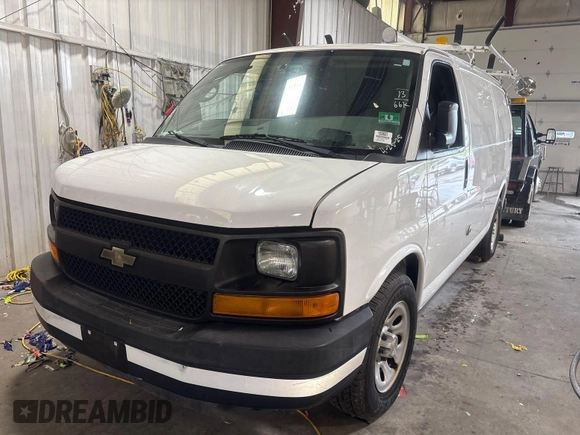 2013 Chevrolet Express Cargo with VIN 1GCSGAFX6D1137958, listed as a IAAI auction lot 42650988 with 66,975 mi miles and . Bid and sale history available at DreamBid. Image 13.