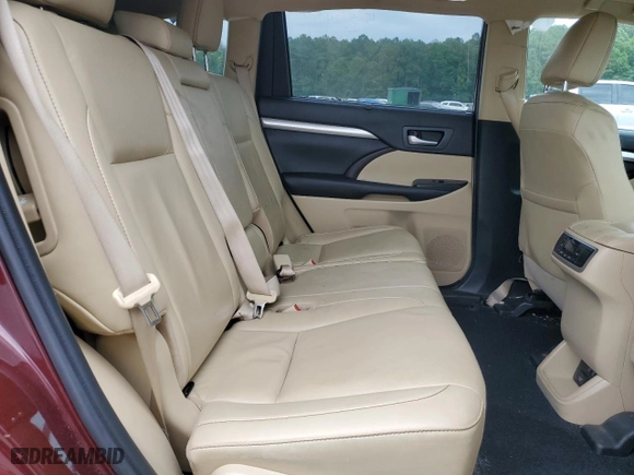 2019 Toyota Highlander SE with VIN 5TDKZRFH4KS348934, listed as a Copart auction lot 53973054 with 46,556 mi miles and Salvage Title. Bid and sale history available at carsss.com. Image 10.