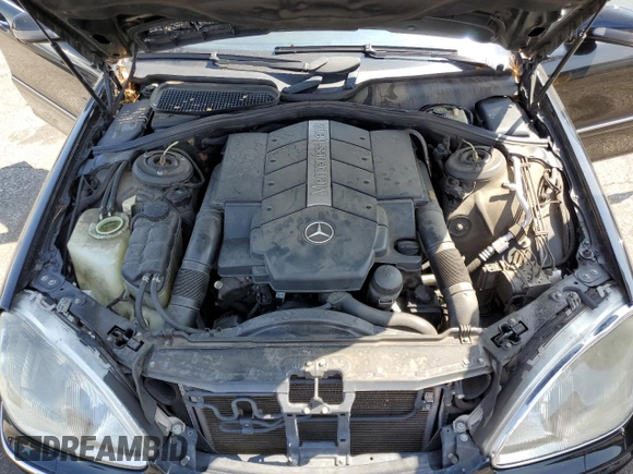 2002 Mercedes-Benz S-Class 5.0L with VIN WDBNG75J62A305994, listed as a Copart auction lot 71036634 with 142,679 mi miles and Clean Title. Bid and sale history available at carsss.com. Image 11.
