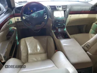 2009 Lexus LS 460 with VIN JTHCL46F695002017, listed as a Copart auction lot 50316845 with 155,715 mi miles and Salvage Title. Bid and sale history available at DreamBid. Image 8.