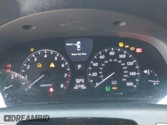 2008 Lexus LS 460 with VIN JTHBL46F485061741, listed as a IAAI auction lot 42631695 with 213,490 mi miles and . Bid and sale history available at DreamBid. Image 7.