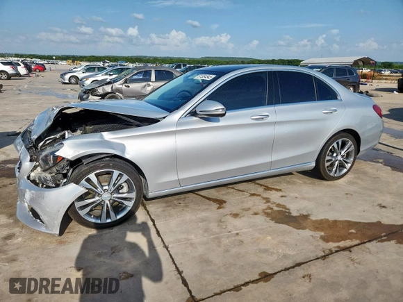 2016 Mercedes-Benz C 300 with VIN 55SWF4JB8GU175526, listed as a Copart auction lot 61534545 with 90,277 mi miles and Salvage title. Bid and sale history available at DreamBid. Image 1.