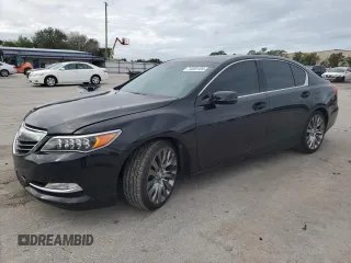 2016 Acura RLX Tech Pkg with VIN JH4KC1F57GC000481, listed as a Copart auction lot 74309104 with 104,728 mi miles and Salvage Title. Bid and sale history available at carsss.com. Image 1.