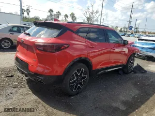 2023 Chevrolet Blazer RS with VIN 3GNKBERS5PS172359, listed as a Copart auction lot 45175295 with 17,276 mi miles and Salvage Title. Bid and sale history available at carsss.com. Image 3.