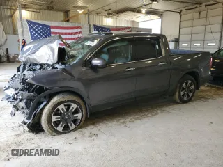 2018 Honda Ridgeline RTL-E z VIN 5FPYK3F77JB007492, wystawiony jako Copart lot #43716475 z przebiegiem Nie podano mil oraz Szkoda całkowita • Salvage title. Historia ofert i sprzedaży dostępna na DreamBid. Obrazek 1.