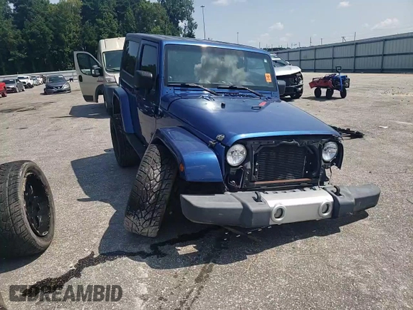 2009 Jeep Wrangler Sahara with VIN 1J4FA54199L747528, listed as a Copart auction lot 80974584 with 226,299 mi miles and Salvage title. Bid and sale history available at DreamBid. Image 11.