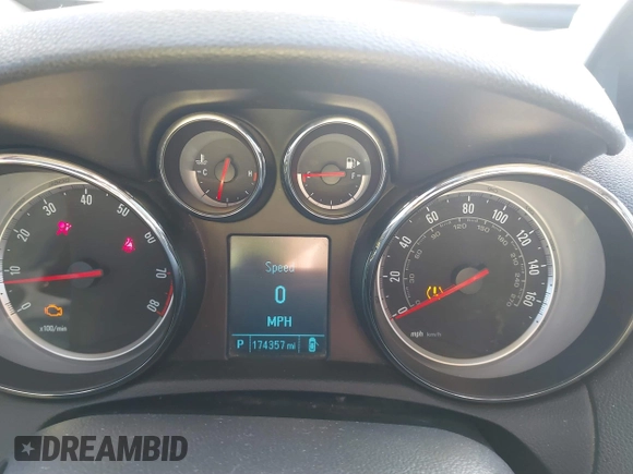 2016 Buick Encore with VIN KL4CJASB4GB636346, listed as a IAAI auction lot 41646233 with 174,357 mi miles. Bid and sale history available at carsss.com. Image 7.