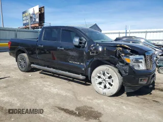 2017 Nissan Titan Pro-4X z VIN 1N6BA1F43HN557633, wystawiony jako Copart lot #46501645 z przebiegiem 94 325 mil mil oraz Szkoda całkowita • Salvage title. Historia ofert i sprzedaży dostępna na DreamBid. Obrazek 4.
