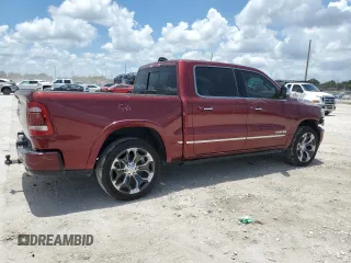 2020 Ram 1500 Limited with VIN 1C6RREHT1LN194626, listed as a Copart auction lot 62728865 with 70,592 mi miles and Salvage title. Bid and sale history available at DreamBid. Image 3.