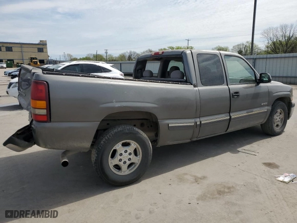1999 Chevrolet Silverado 1500 LS with VIN 2GCEC19WXX1275092, listed as a Copart auction lot 50886065 with 0 mi miles and Salvage Title. Bid and sale history available at carsss.com. Image 3.