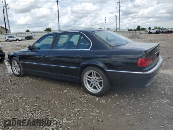 2000 BMW 7 Series 740iL with VIN WBAGH8345YDP12753, listed as a Copart auction lot 56786345 with 130,636 mi miles and Clean title. Bid and sale history available at DreamBid. Image 2.
