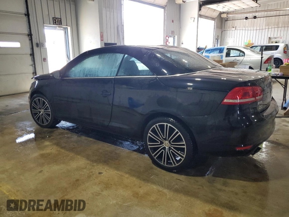 2014 Volkswagen Eos Komfort with VIN WVWBW8AH8EV000316, listed as a Copart auction lot 52208485 with 124,338 mi miles and Salvage Title. Bid and sale history available at DreamBid. Image 2.