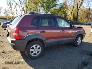 2005 Hyundai Tucson GLS with VIN KM8JN12D75U112964, listed as a Copart auction lot 75042354 with 77,827 mi miles and Salvage Title. Bid and sale history available at carsss.com. Image 3.