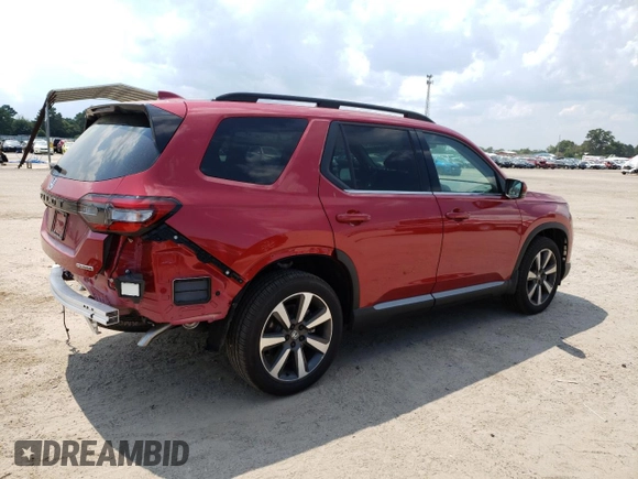 2024 Honda Pilot Touring with VIN 5FNYG1H72RB042609, listed as a Copart auction lot 60156024 with 1,923 mi miles and Salvage Title. Bid and sale history available at carsss.com. Image 3.