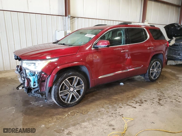 2017 GMC Acadia Denali with VIN 1GKKNXLS8HZ316371, listed as a Copart auction lot 53024865 with 76,019 mi miles and Salvage Title. Bid and sale history available at carsss.com. Image 1.