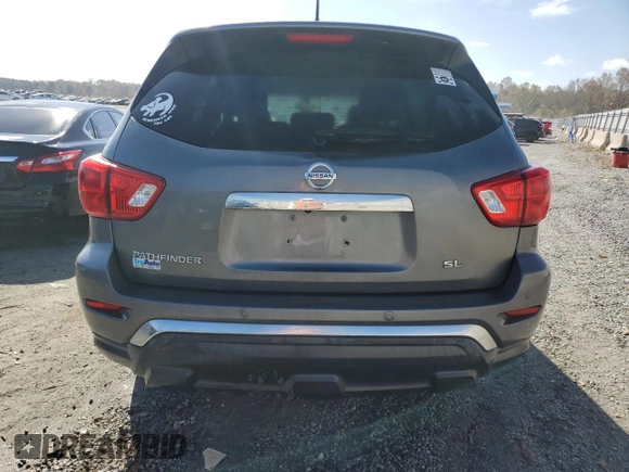 2018 Nissan Pathfinder SL with VIN 5N1DR2MN0JC616026, listed as a Copart auction lot 77504014 with 184,387 mi miles and Clean Title. Bid and sale history available at carsss.com. Image 6.