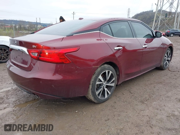 2017 Nissan Maxima SV with VIN 1N4AA6AP9HC372792, listed as a IAAI auction lot 41953278 with 112,250 mi miles and . Bid and sale history available at DreamBid. Image 4.