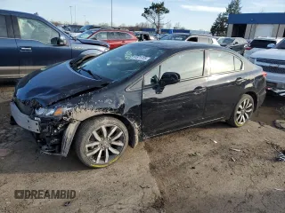 2015 Honda Civic Sedan EX-L with VIN 19XFB2F98FE027873, listed as a Copart auction lot 51871725 with 131,668 mi miles and Salvage Title. Bid and sale history available at carsss.com. Image 1.
