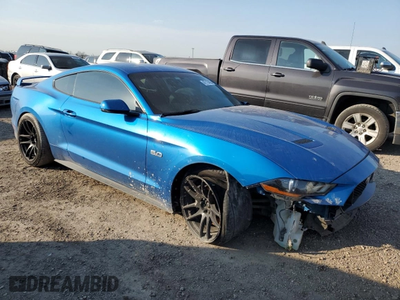 2019 Ford Mustang GT with VIN 1FA6P8CF6K5153899, listed as a Copart auction lot 47119425 with 78,799 mi miles and Salvage title. Bid and sale history available at DreamBid. Image 4.