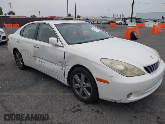 2005 Lexus ES 350 z VIN JTHBA30G555058909, wystawiony jako IAAI lot #42413562 z przebiegiem 186 965 mil mil oraz . Historia ofert i sprzedaży dostępna na DreamBid. Obrazek 1.