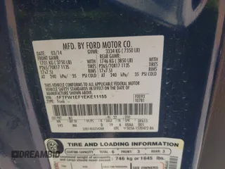 2014 Ford F-150 XL with VIN 1FTFW1EF1EKE11155, listed as a IAAI auction lot 42013793 with 245,476 mi miles and . Bid and sale history available at DreamBid. Image 9.