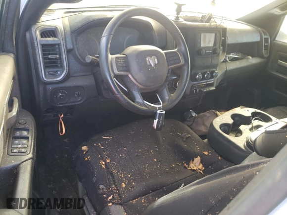 2021 Ram 2500 Big Horn with VIN 3C6UR5DJ0MG552419, listed as a Copart auction lot 80180364 with 0 mi miles and Salvage Title. Bid and sale history available at carsss.com. Image 8.