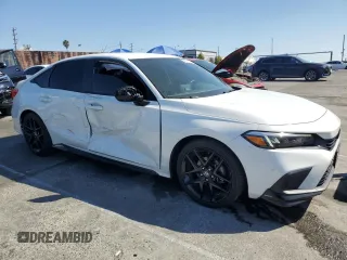 2022 Honda Civic Sedan Sport with VIN 2HGFE2F52NH607192, listed as a Copart auction lot 50379335 with 27,888 mi miles and Salvage Title. Bid and sale history available at carsss.com. Image 4.