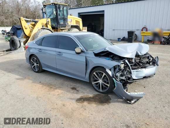 2024 Honda Civic Sedan Touring with VIN 2HGFE1F95RH330640, listed as a Copart auction lot 88549575 with 10,108 mi miles and Salvage Title. Bid and sale history available at carsss.com. Image 4.