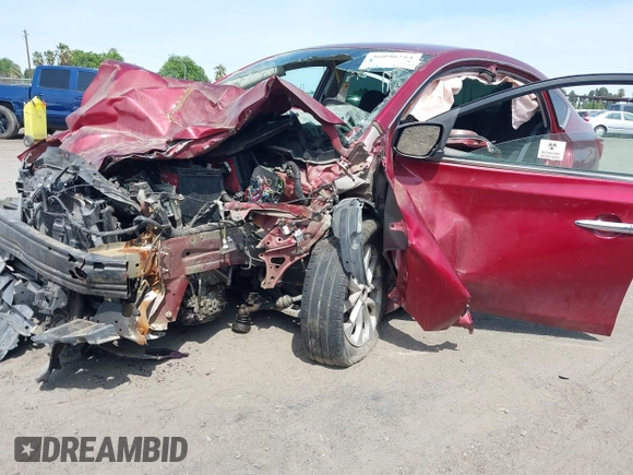 2018 Nissan Sentra SV with VIN 3N1AB7APXJY257700, listed as a IAAI auction lot 36090284 with Not Provided miles. Bid and sale history available at carsss.com. Image 6.