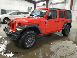 2024 Jeep Wrangler Sport S with VIN 1C4PJXDN3RW106057, listed as a Copart auction lot 45041535 with 15,014 mi miles and Salvage Title. Bid and sale history available at carsss.com. Image 1.
