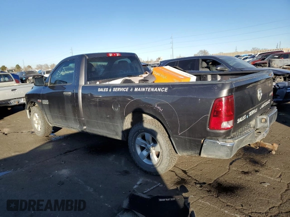 2014 Ram 1500 Tradesman with VIN 3C6JR7DT1EG187654, listed as a Copart auction lot 82418614 with 142,979 mi miles and Salvage title. Bid and sale history available at DreamBid. Image 2.