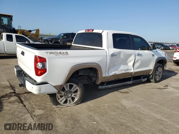 2015 Toyota Tundra 4WD Truck Platinum with VIN 5TFAW5F13FX460740, listed as a Copart auction lot 84609664 with 89,456 mi miles and Salvage Title. Bid and sale history available at carsss.com. Image 3.