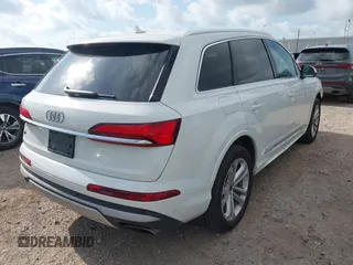 2025 Audi Q7 Premium Plus with VIN WA1LVBF78SD016144, listed as a IAAI auction lot 42784229 with 21,547 mi miles and . Bid and sale history available at DreamBid. Image 4.