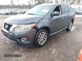 2014 Nissan Pathfinder S with VIN 5N1AR2MM6EC671936, listed as a IAAI auction lot 41680439 with 144,259 mi miles and . Bid and sale history available at DreamBid. Image 2.