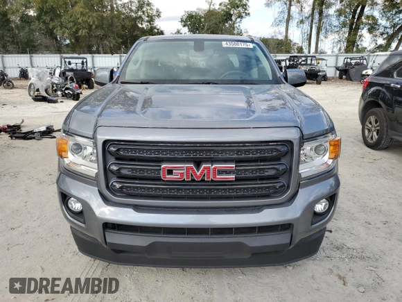 2020 GMC Canyon 2WD SLE with VIN 1GTG5CEN9L1118892, listed as a Copart auction lot 43500175 with 53,587 mi miles and Salvage Title. Bid and sale history available at carsss.com. Image 5.
