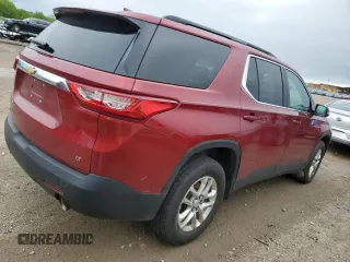 2019 Chevrolet Traverse LT Cloth with VIN 1GNERGKW7KJ178501, listed as a Copart auction lot 55826025 with 185,742 mi miles and Salvage title. Bid and sale history available at DreamBid. Image 3.
