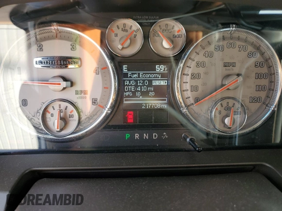 2012 Ram 2500 Laramie Longhorn with VIN 3C6UD5GL0CG225867, listed as a Copart auction lot 80437904 with 217,708 mi miles and Salvage Title. Bid and sale history available at carsss.com. Image 9.