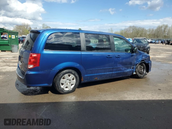 2011 Dodge Grand Caravan SXT with VIN 2D4RN4DG1BR683121, listed as a Copart auction lot 55404355 with 163,006 mi miles and Salvage Title. Bid and sale history available at DreamBid. Image 3.